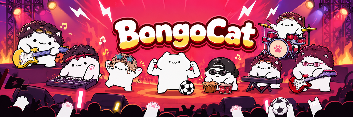 BongoCat band playing live on stage
